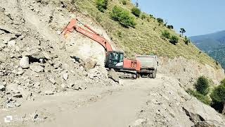 Tata Hitachi excavator zaxis loding Bharatbenz dumper [upl. by Siegler]