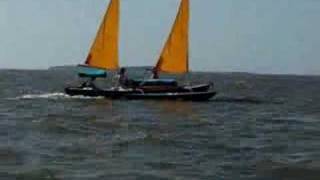 SeaPearl Trimarans sailing at Cedar Key  May 2008 [upl. by Ydnolem]