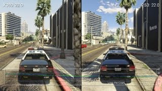 Grand Theft Auto 5 Xbox 360 vs PS3 Gameplay FrameRate Tests [upl. by Tomas]