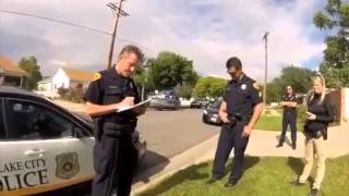 Interaction with Salt Lake City police after cop shot dog [upl. by Refinney]