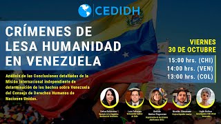 Crímenes de lesa humanidad en Venezuela [upl. by Suiravat]