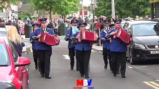 Corbet Accordion Band  Portadown True Blues Flute Band Parade 2019 [upl. by Htebasil]