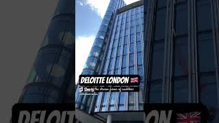 Deloitte London Office  My Workplace charteredaccountant acca shorts [upl. by Jeramey]