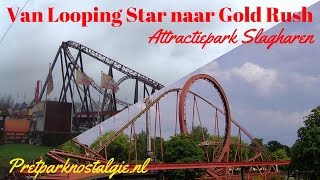 Van Looping Star naar Gold Rush  Attractiepark Slagharen [upl. by Isnan]