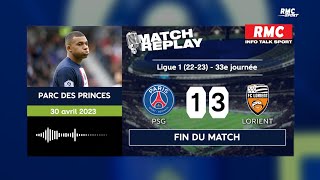 PSG 13 Lorient  Paris coule encore au Parc des Princes… Le goal replay du match [upl. by Ettenawtna]