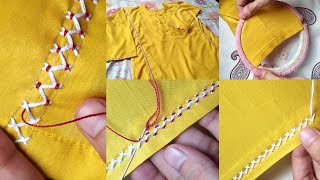 Soo Easy And Beautiful Sleeve Border  Easy Embroidery  Saleeq Channel [upl. by Refinney]