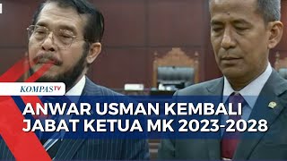 Hakim Anwar Usman Kembali Terpilih Jadi Ketua MK Didampingi Saldi Isra Sebagai Wakil [upl. by Eikceb]