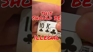 this strategy should be ILLEGAL 🤫 poker pokerhand pokerhands [upl. by Aeniah]