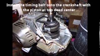 Replacing the Timing Belt on a Honda GCV160 motor [upl. by Fransisco]