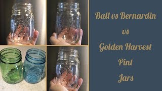 Ball vs Bernardin vs Golden Harvest Pints  Product Comparisons With All Sorts [upl. by Eerok]