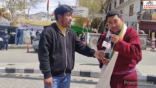 Interaction with Tsering Namgyal Congress candidate for Ladakh Parliamentary Constituency [upl. by Ehc]