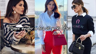 MODA 2020 MODA PARA MUJERES DE 40 Y 50 AÑOS CÓMO VESTIR CON ESTILO DESPUÉS DE LOS 40 [upl. by Busch]