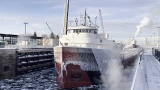 Soo Locks Last Ship 20232024 season [upl. by Oal]