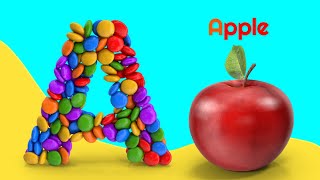 ABC Phonics Song  Toddlers learning video A for Apple ABC Song Nursery Rhymes Alphabet Song [upl. by Arimas]