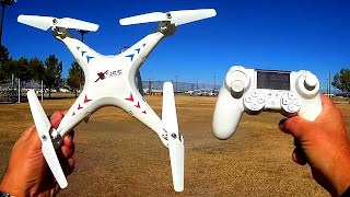 SJRC X3001C Camera Drone Flight Test Review [upl. by Jannery]