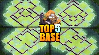 TOP 5 BEST Builder Hall lv5 Base Layouts  Link  BH 5 bases 2023 [upl. by Home]