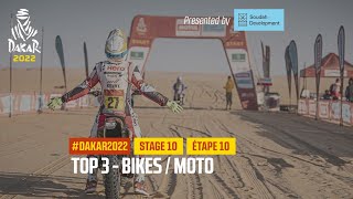 Bikes Top 3 presented by Soudah Development  Stage 10  Dakar2022 [upl. by Sucy275]