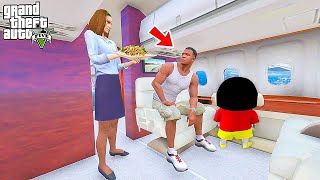 Shin Chan amp Franklin Flight Driving Experience With Pushpa Salaar in Gta 5 in Telugu [upl. by Nylrats]