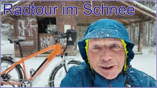 Erste Radtour im Schnee 2024 [upl. by Dronel]