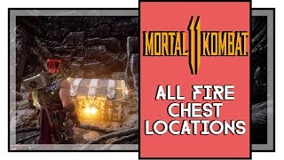 Mortal Kombat 11 All Flaming Chest Locations And Solutions Krypt [upl. by Ihcelek]