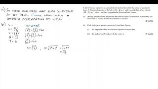 12RG N Mix  Q2  Vector Kinematics SUVAT [upl. by Raouf194]