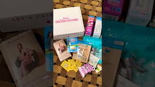 🍼HEY MILESTONE 🍼PREGNANCY SAMPLE 📦 BOX Freebie heymilestone [upl. by Anibur]