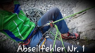 Abseilen Fehler Nr1  Fehlerpotential amp Lösung  Kurzprusik [upl. by Derek789]