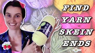 How To Find Yarn Skein Ends  Crochet Quick Tip [upl. by Itnava333]