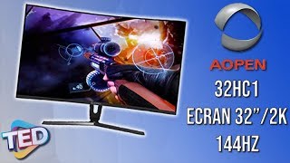 AOPEN 32HC1  ECRAN GAMER 2K144HZ 32POUCES [upl. by Ahsilam377]