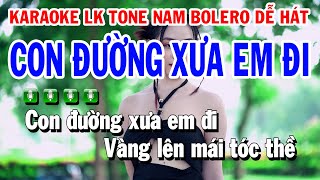 Liên Khúc Karaoke Nhạc Sống Trữ Tình Tone Nam  Con Đường Xưa Em Đi [upl. by Aduh]