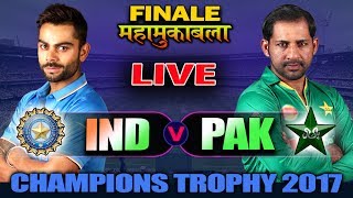 LIVE INDIA Vs PAKISTAN Live Scores amp Commentary  ICC Champions Trophy 2017 I Finale match [upl. by Rist]