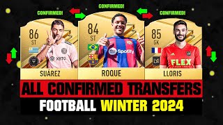 🚨TOP 50 CONFIRMED TRANSFERS WINTER 2024 🔥 ft Sancho Eric Dier Van de Beek [upl. by Neelasor]