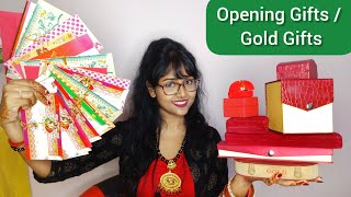 Opening Gifts Gold Gifts  Tiffin Box Ideas  Gold collection  Foodie Darling  Tiffin box Recipes [upl. by Pegeen]