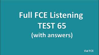 Full B2 First FCE Listening Test 65 with Answers [upl. by Ninos924]