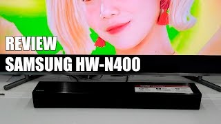 Review Samsung HWN400  Nueva Barra de Sonido Bluetooth Compacta [upl. by Beeck]