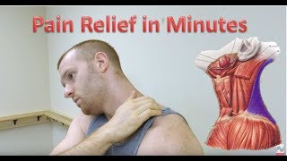 Upper Trapezius Release  Trigger Point Release Neck Pain Relief [upl. by Zanze85]