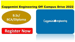 Finally Capgemini Mass Hiring Announced  OFF Campus Drive For Freshers  Apply now [upl. by Lisabet207]