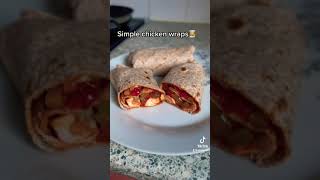 Simple chicken wraps👩‍🍳 [upl. by Anael]