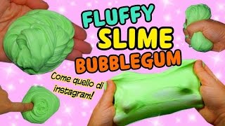 FLUFFY SLIME BUBBLEGUM SLIME elastico e CRUNCHYcome quello di instagram iolanda Sweets [upl. by Namyac]