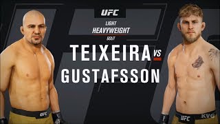 EA Sports UFC 3  Glover Teixeira vs Alexander Gustafsson  Gameplay HD 1080p60FPS [upl. by Roxanne893]