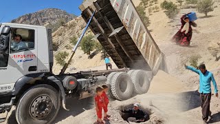 Heavy Machinery and Teamwork Sand Delivery and Toilet Construction for Salahuddin’s Familyquot [upl. by Clova]