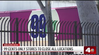 99 Cents Only Stores to close all retailers [upl. by Sedecrem]