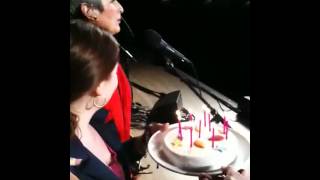 Grace Stumberg Birthday Suprise with Joan Baez on Stage [upl. by Ettesyl342]