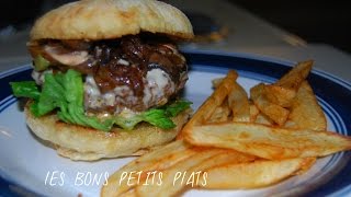 American burger a lonion caramélisé Caramelized Onion Burger Recipe Step by Step [upl. by Korns637]