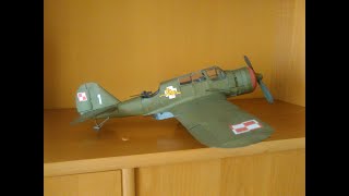 PZL23B Karaś model kartonowy 133  paper model  modellbaubogen [upl. by Alsworth417]