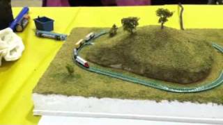 Nano model Railroad at the Granite City Train Show [upl. by Aihcsrop]