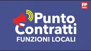 Punto Contratti  Funzioni Locali [upl. by Novaelc]