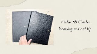 Filofax A5 Chester Unboxing and Set Up [upl. by Yole]