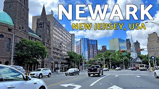 New Jersey Driving Tour USA  Downtown Newark  4K [upl. by Travax]