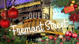 🔴 Fremont Street LAS VEGAS 🎄 Wednesday LIVE [upl. by Rivalee]